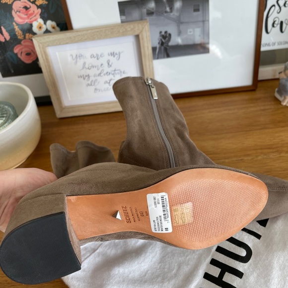 SCHUTZ SUEDE LUPE BOOTIES - Picture 4 of 8